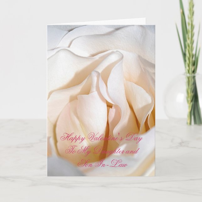 Alla hjärtans dagskort för dotter och son helgkort (Framsida)