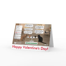 Alla hjärtans dagskort för kattälskare