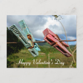 Alla hjärtans dagskort helg vykort