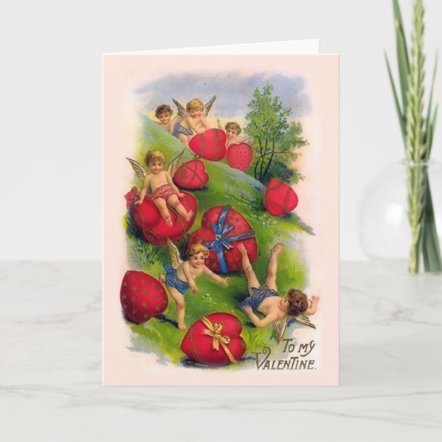 Alla hjärtans dagskort helgkort (Framsida)