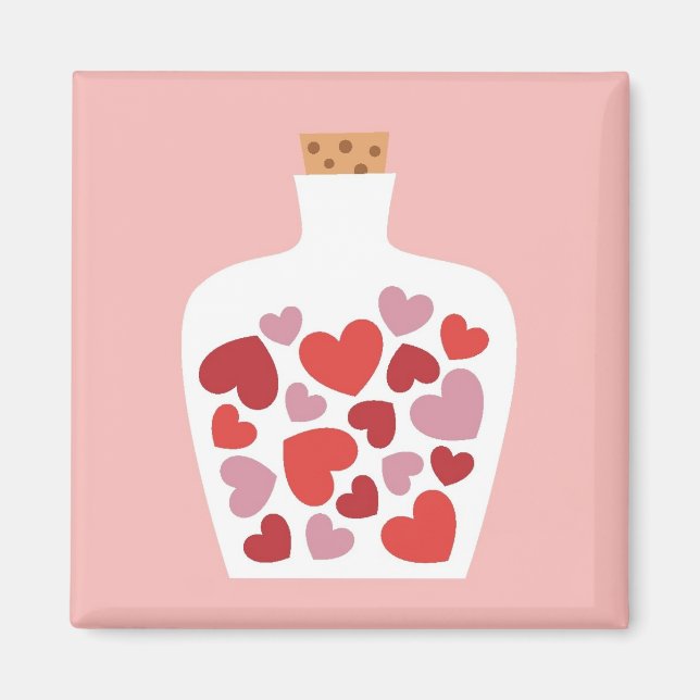 Alla hjärtans dagskort magnet (Framsidan)