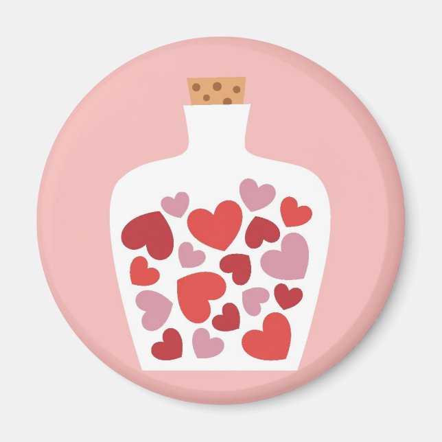 Alla hjärtans dagskort magnet (Framsidan)