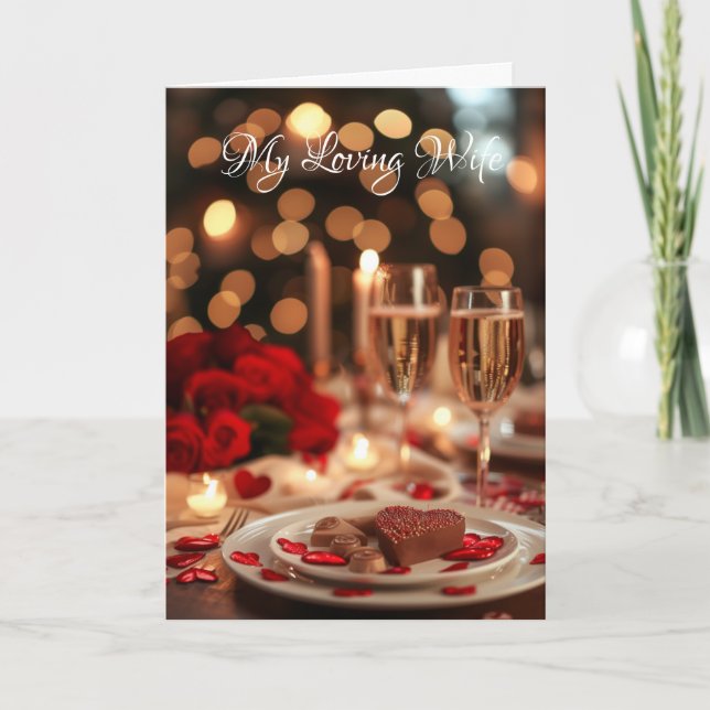 Alla hjärtans dagskort - Min livfru Helgkort (Framsida)