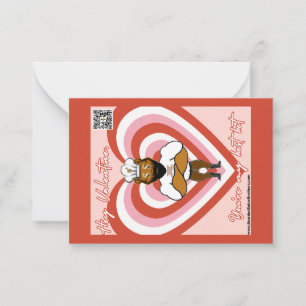 Alla hjärtans dagskort nr 5 anteckningskort