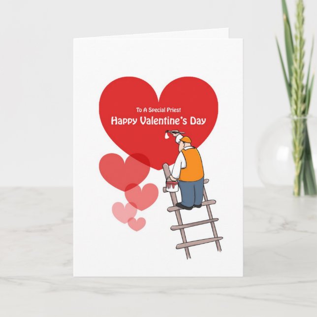 Alla hjärtans dagskort, röda hjärtan helgkort (Framsida)