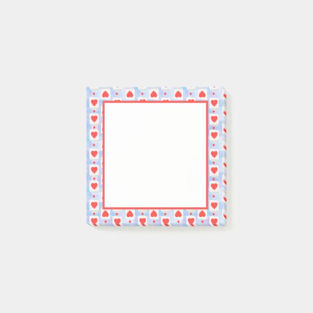 Alla hjärtans dagskort Tie Dye Notes Post-it Block (Framsida)