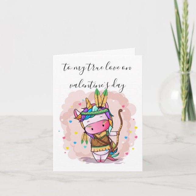 Alla hjärtans dagskort - till min Äkta kärlek Helgkort (Framsida)