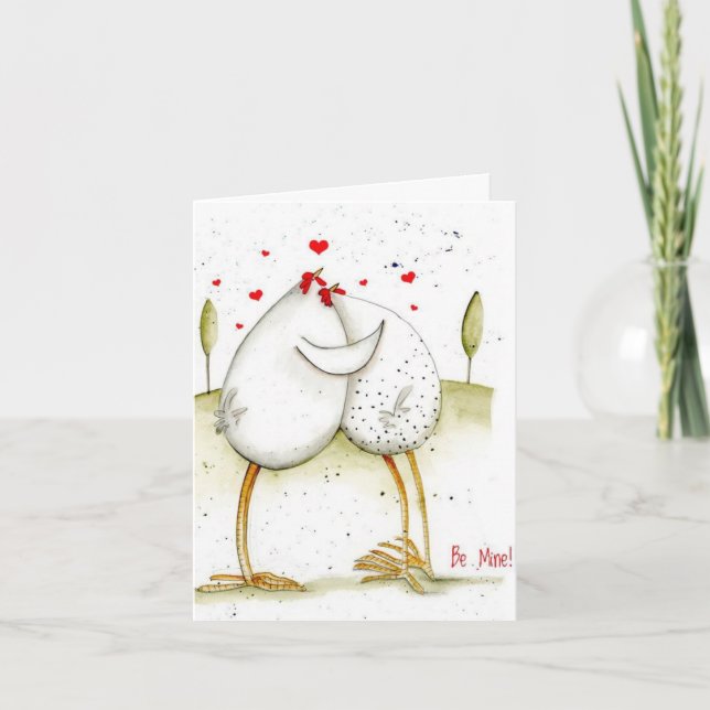 Alla hjärtans dagskort - var mina! kort (Framsida)