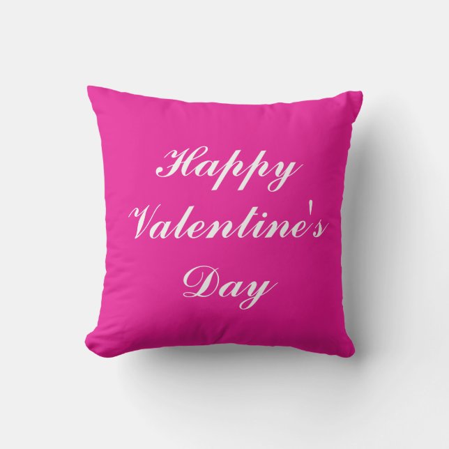 Alla hjärtans dagskript Romantic Shock rosa Cute 2 Kudde (Framsida)