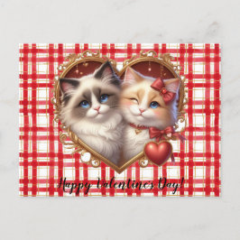 Alla hjärtans dagskvat vykort