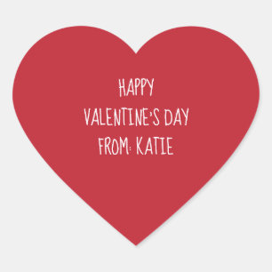 Alla hjärtans dagsmärken för valentineser och tjän hjärtformat klistermärke