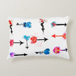 Alla hjärtans dagspil och hjärta prydnadskudde