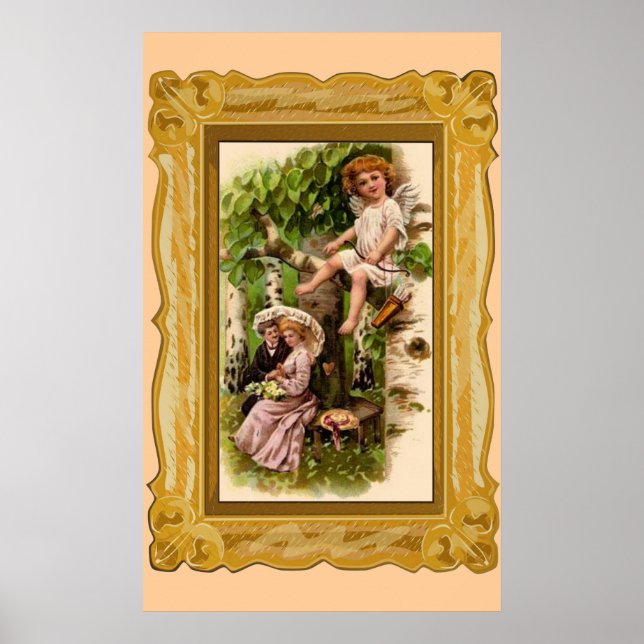 Alla hjärtans datum och cupid poster (Framsidan)