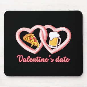 Alla hjärtans datum Pizza Beer Musmatta