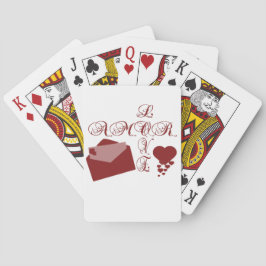 Alla hjärtans design i kärlek Kärlek Casinokort