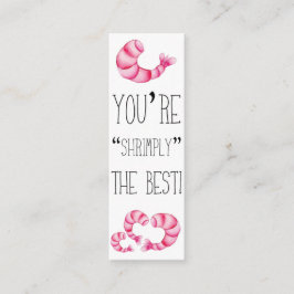 Alla hjärtans du är bäst! MiniBookmark Mini Visitkort
