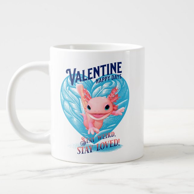 Alla hjärtans glada dagar Var konstig var älskad A Jumbo Mugg (Vänster)