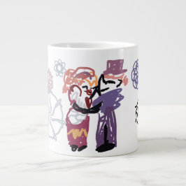 Alla hjärtans glädje jumbo mugg
