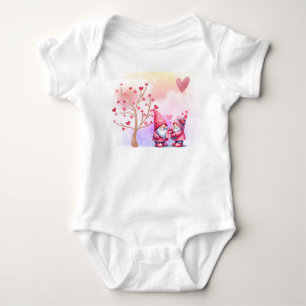 Alla hjärtans Gnome Buddies under Heart Träd T Shirt