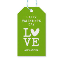 Alla hjärtans grönt och vit kärlek-anpassningsbar