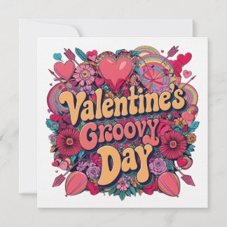 Alla hjärtans gryningsdag, retro clipart inbjudningar