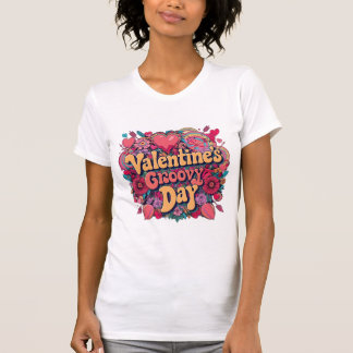 Alla hjärtans gryningsdag, retro clipart t shirt
