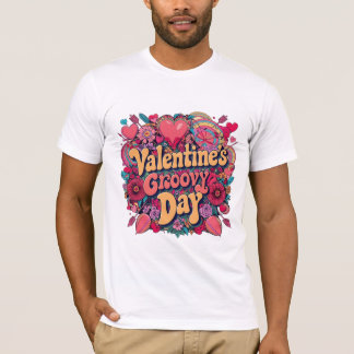 Alla hjärtans gryningsdag, retro clipart t shirt