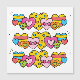 Alla hjärtans hjärtan magnetisk inbjudningskort