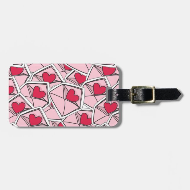 Alla hjärtans hjärtan på kuvert bagagebricka (Horisontell Framsida)