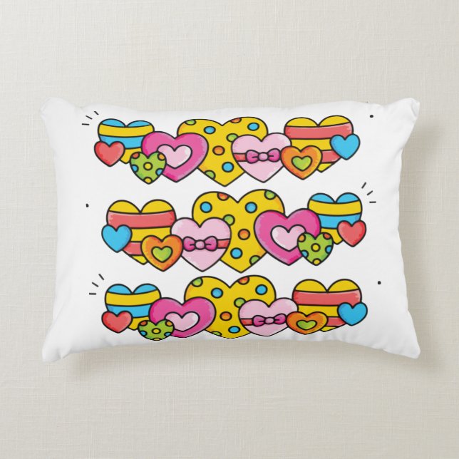 Alla hjärtans hjärtan prydnadskudde (Framsidan)