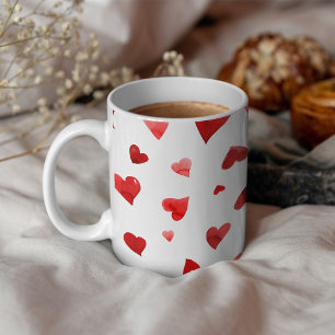 Alla hjärtans hjärtan - rött kaffemugg