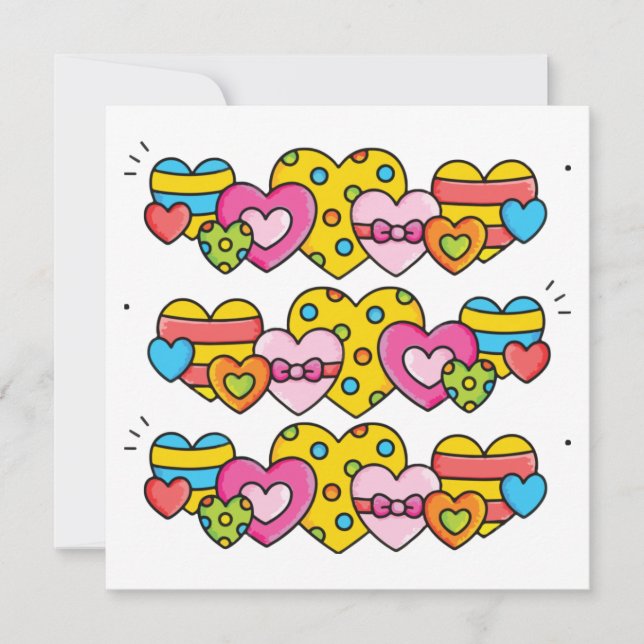 Alla hjärtans hjärtan tack kort (Framsida)