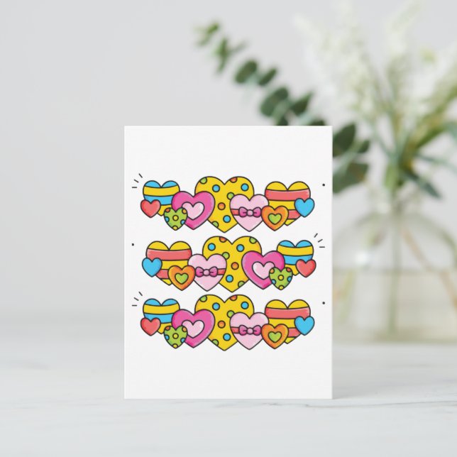 Alla hjärtans hjärtan vykort (Stående Fram)