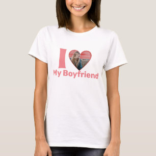 Alla hjärtans Hjärtformade personlig-foto T Shirt