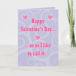 Alla hjärtans Hump Day Card Helgkort