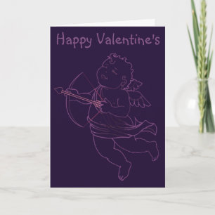 Alla hjärtans inbjudningar Personlig-cupid-kort