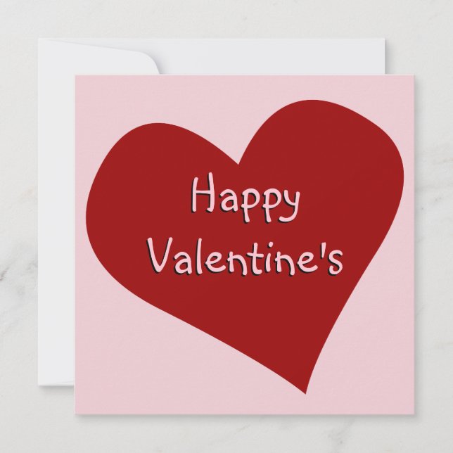 Alla hjärtans inbjudningar Personlig Kärlek-kort (Framsida)