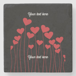 Alla hjärtans/kärlek-sten underlägg - anpassa text