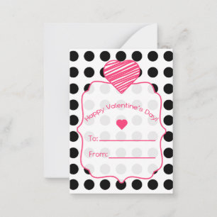 Alla hjärtans kort - uppsättning 100 - Polka dots