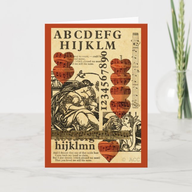 Alla hjärtans musikhjärtan helgkort (Framsida)