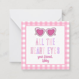 Alla hjärtans Ögon Alla hjärtans daganteckning Anteckningskort