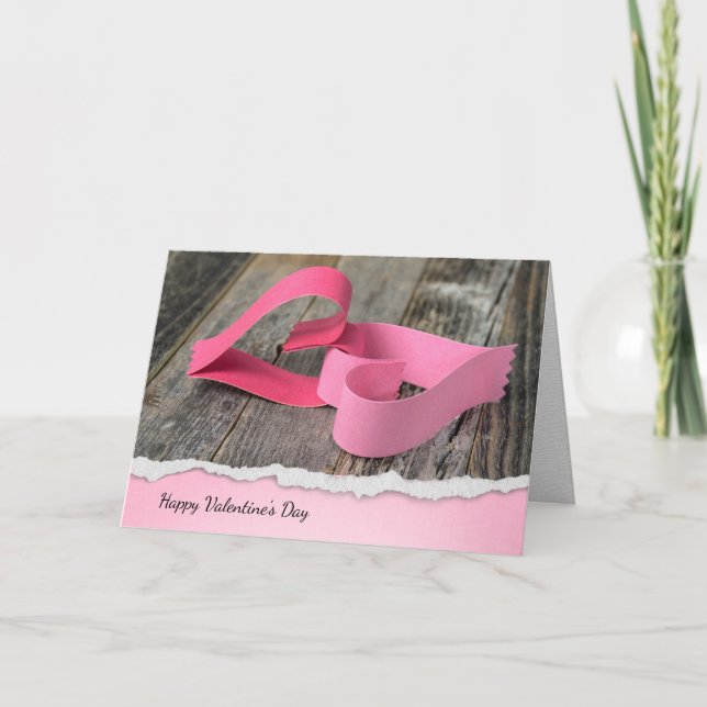 Alla hjärtans pappra hjärtan med torn kant gräns inbjudan (Framsida)