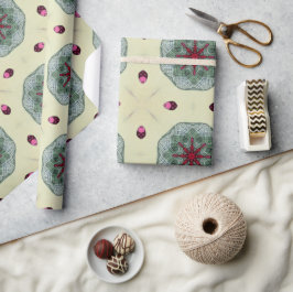 Alla hjärtans röda hjärtan romantik abstrakt mönst presentpapper