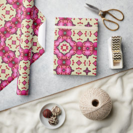 Alla hjärtans röda hjärtan romantik abstrakt mönst presentpapper