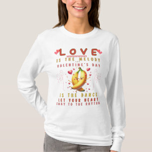 Alla hjärtans rytm: en dans av Kärlek och Melody T Shirt