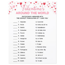 Alla hjärtans Värld runt-spel