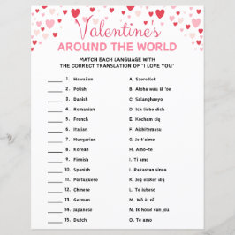 Alla hjärtans Värld runt-spel