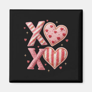 Alla hjärtans Xoxo Latch Hook Garn Virka Hjärtan K Magnet