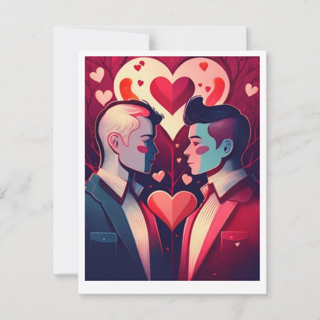 Alla hjärtansdagskort julkort (Framsida)