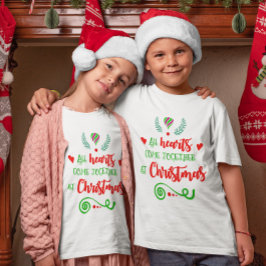 Alla Hjärtar Kom tillsammans vid julens Helgdag T Shirt
